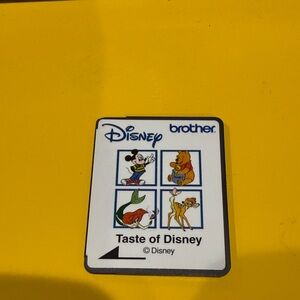 Brother Disney Embroidery Card with Classic Characters